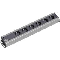 Bachmann 300000 Stekkerdoos 19 inch 6-voudig Zwart, Antraciet Randaarde stekker 1 stuk(s) - thumbnail