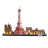 Puzzle luminoso 3D - Monumenti di Parigi - Gioco di costruzione - EXPLORA - 115 pezzi - Da 8 anni - thumbnail