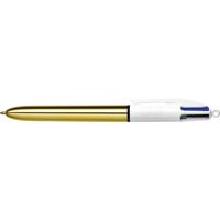 Balpen Bic 4kleuren shine medium goud | 12 stuks - thumbnail