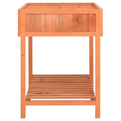 VidaXL Kruidenplantenbak 80x60x80 cm massief vurenhout