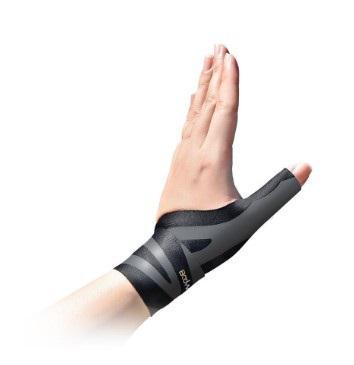 Bodyvine Verstelbare Lichtgewicht Sport Pols- Duimbandage - L/XL - Links - Zwart
