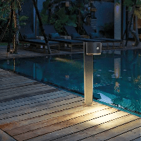 Solar staande lamp sven op zonne-energie - tuinlamp met schemer- en bewegingssensor - thumbnail