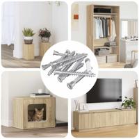 VidaXL Bevestigingsschroeven 2100 pcs zilver metaal - thumbnail