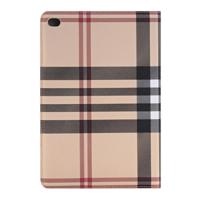 iPad Pro 12.9 inch horizontaal Raster patroon PU leren Flip Hoesje met houder en opbergruimte voor pinpassen & geld (licht bruin) - thumbnail