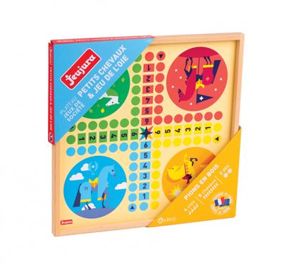 JEUJURA Ganzen- en kleine paarden - Houten dienblad