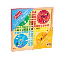 JEUJURA Ganzen- en kleine paarden - Houten dienblad - thumbnail