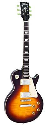 Vintage V100 ReIssued Flamed Iced Tea elektrische gitaar