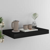 Wandschap zwevend 40x23x3,8 cm MDF zwart - thumbnail
