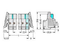 WAGO 721-2205/037-000 Female behuizing (kabel) 721 Totaal aantal polen: 5 Rastermaat: 7.50 mm Inhoud: 50 stuk(s) - thumbnail