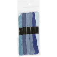 Creativ Company Borduurgaren, dikte 1 mm, blauw harmonie, 6 bol/ 1 doos - thumbnail