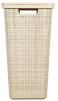 Curver jute wasmand met deksel - 58 liter - beige - thumbnail