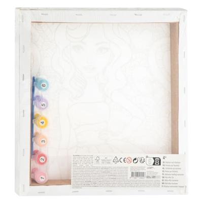 Besties canvas schilderen op nummer, 30x30cm
