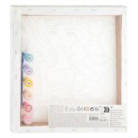 Besties canvas schilderen op nummer, 30x30cm - thumbnail