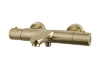 Opbouw Badthermostaat Wiesbaden Caral Geborsteld Messing Goud - thumbnail