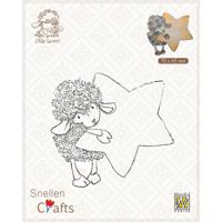 Nellie's Choice • little lammy clear stamp lammy with star - thumbnail