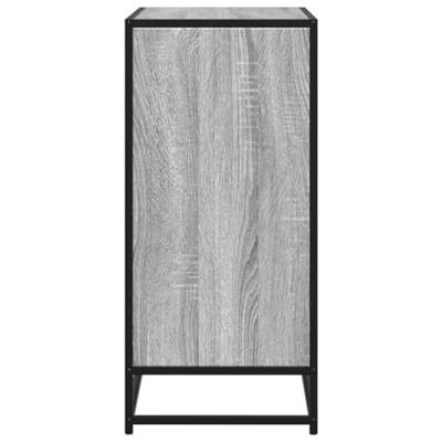 Dressoir 68x35x76 cm bewerkt hout grijs sonoma eikenkleurig