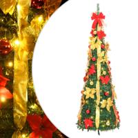 VidaXL Kunstkerstboom pop-up 150 led's 180 cm groen - thumbnail