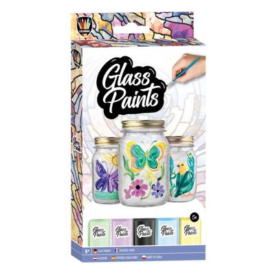 Creative Craft Group Glasverf met penseel, 5x22ml
