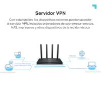TP-Link WiFi 6 router, AX 1500 Mbps dual-band wifi-router, WiFi 6, 4 gigabit-poorten, 4 high-performance antennes, OneMesh, WPA3, ouderlijk toezicht, geïntegreerde antivirus (Archer AX18) - thumbnail