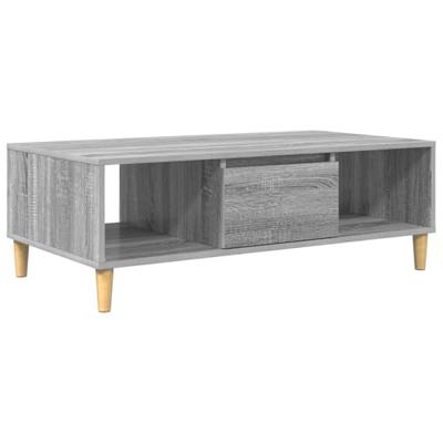 Salontafel Grijs sonoma 103.5 x 60 x 35 cm Bewerkt hout