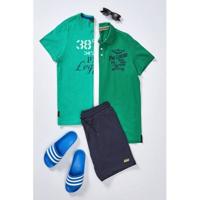 PME Legend T-shirt met printopdruk groen - thumbnail