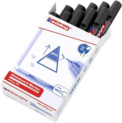 Whiteboardmarker edding 363 schuin 1-5mm zwart | 10 stuks