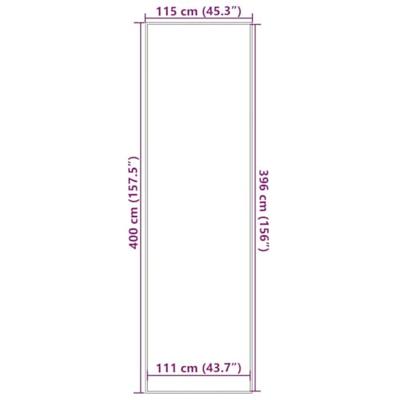 Deurmat 115x400 cm zwart Deurmat 115x400 cm zwart