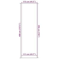Deurmat 115x400 cm zwart - thumbnail