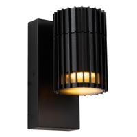 Lucide TIMBALA - Wandspot / Wandlamp Binnen/Buiten - 1xGU10 - IP44 - Zwart - Essential - thumbnail