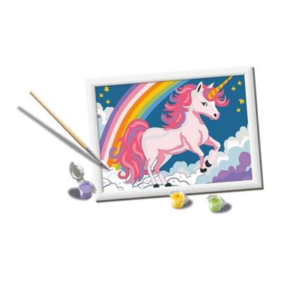 Ravensburger CreArt Schilderen op nummer roze eenhoorn - thumbnail