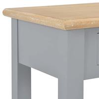 Wandtafel 110x35x80 cm hout grijs - thumbnail