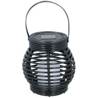 Grundig soloar led lantaarn 15x16 cm zwart - thumbnail