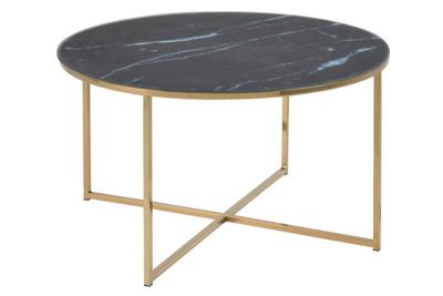 Bendt Ronde Salontafel 'Cay' Ø80cm, kleur Zwart/Goud Bendt Ronde Salontafel 'Cay' Ø80cm, kleur Zwart/Goud