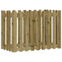Plantenbak verhoogd hekontwerp 100x50x70 cm gempregneerd hout - thumbnail