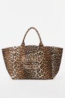 Ganni shopper XXL A7161 leopard - thumbnail
