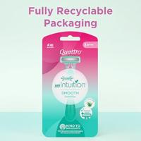 Wilkinson Quattro Smooth Sensitive Wegwerpscheermesjes - thumbnail