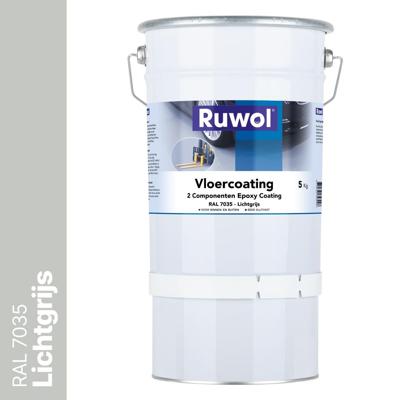 Ruwol 2K Epoxy Vloercoating Lichtgrijs (RAL 7035) 5 kg Ruwol 2K Epoxy Vloercoating Lichtgrijs (RAL 7035) 5 kg