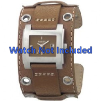 Fossil horlogeband JR8149 Leder Bruin 18mm + standaard stiksel - thumbnail