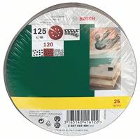 Bosch Accessories 2607019494 Excenterschuurpapier Met klittenband, Geperforeerd Korrelgrootte (num) 120 (Ø) 125 mm 25 stuk(s) - thumbnail