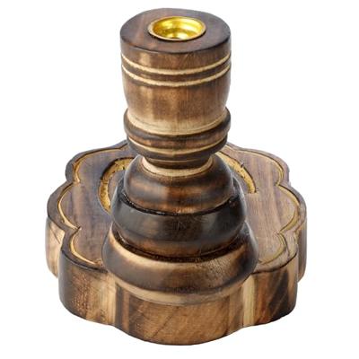 Uitgesneden Hamsa Mangohout Backflow Wierookhouder