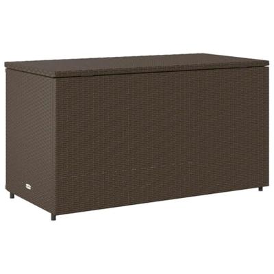 Tuinkast 110x55x60,5 cm poly rattan bruin