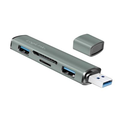LogiLink UA0394 UA0394 USB-hub 4 poorten USB-A, SD, Micro-SD USB 3.2 Gen2 10 GBit/s Met aluminium behuizing, Met ingebouwde SD-kaartlezer, Met status-LEDs LogiLink UA0394 UA0394 USB-hub 4 poorten USB-A, SD, Micro-SD USB 3.2 Gen2 10 GBit/s Met aluminium behuizing, Met ingebouwde SD-kaartlezer, Met status-LEDs