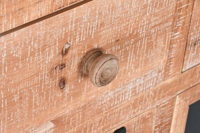 Ladenkast Home ESPRIT Zwart Natuurlijk Metaal Spar Cottage 110 x 40 x 92,5 cm Ladenkast Home ESPRIT Zwart Natuurlijk Metaal Spar Cottage 110 x 40 x 92,5 cm