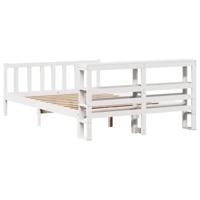 Bedframe zonder matras massief grenenhout wit 120x200 cm - thumbnail