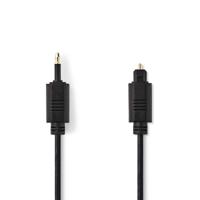 Optische Audiokabel | TosLink Male - 3,5 mm Optisch Male | 2,0 m | Zwart - thumbnail