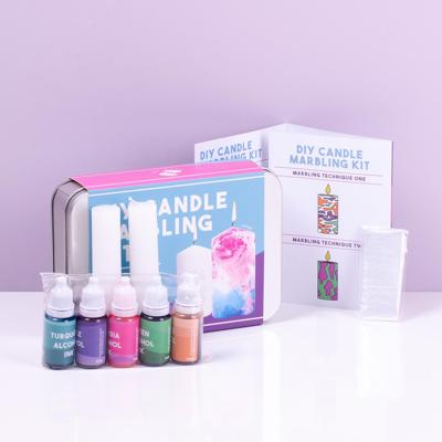Gift Republic DIY Candle Marbling Kit - Cadeau Republiek Doe-het-zelf Kaars Marmering Set
