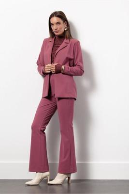 Flair bonded trousers - vintage berry - 13350