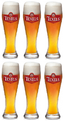 Texels Bierglazen Skuumkoppe - 500 ml - 6 stuks