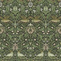 Dutch Wallcoverings Hidden Treasures 2 -Bird Black/Green - Zwart/Groen - thumbnail