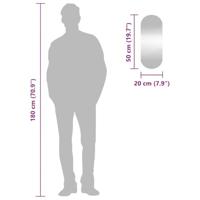 VidaXL Wandspiegel 20x50 cm ovaal glas - thumbnail